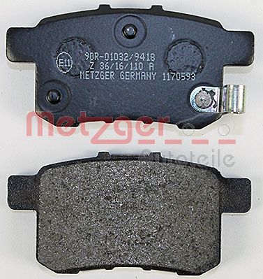 METZGER 1170593 Bremsbelagsatz, Scheibenbremse